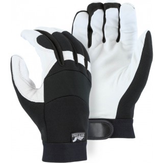 2153T Majestic® Winter Lined White Eagle Mechanics Glove with Grain Goatskin Palm and Knit Back